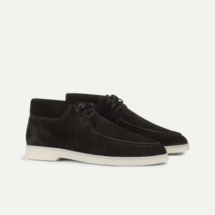 Men Suede Slip-On Shoes with Cushioned Insole