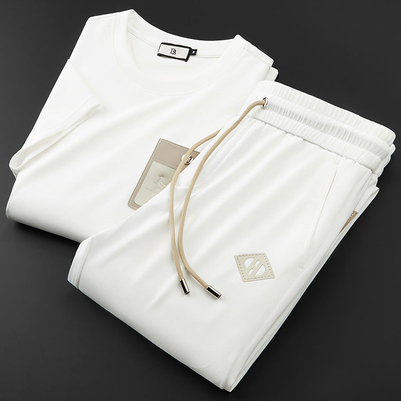 Men's Performance Tracksuit with Lightweight Tailored Shirt and Stretchy Sweatpants