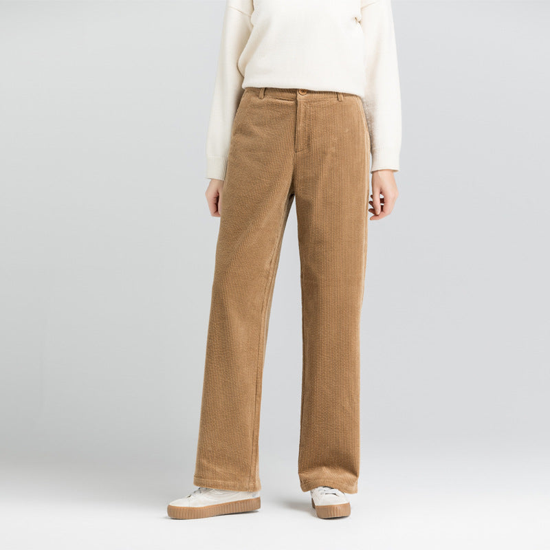 Women's Corduroy Wide-Leg Trousers