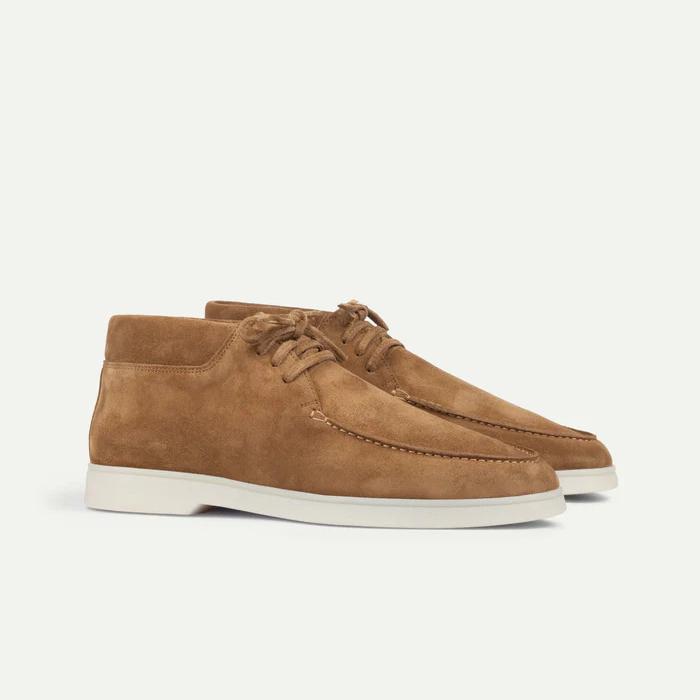 Men Suede Slip-On Shoes with Cushioned Insole