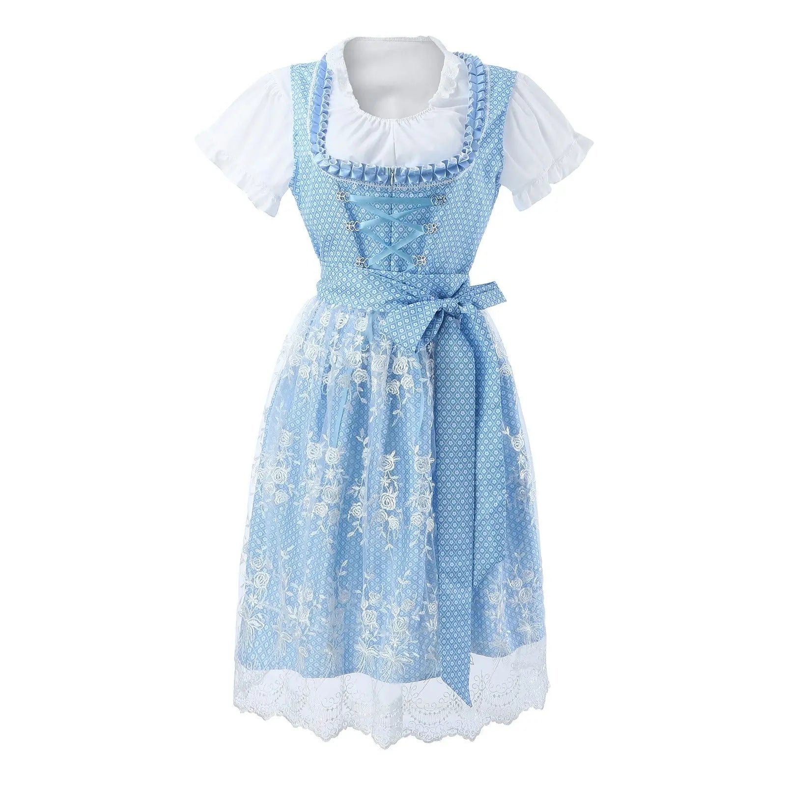 Enhance your look with our elegant classic dirndl dress decorated with charming embroidery details