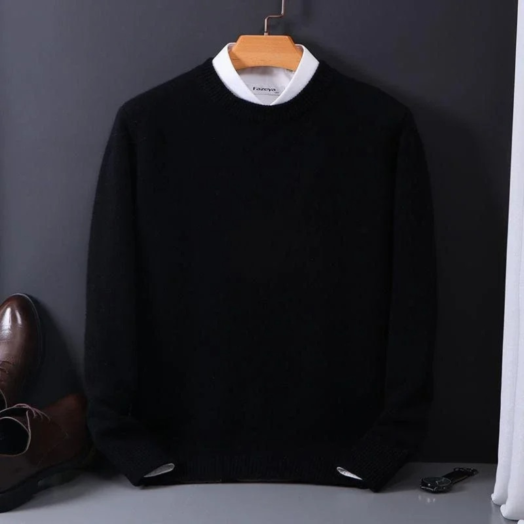 Luxurious Thierry Cashmere Crew Neck Sweater for Ultimate Style and Timeless Comfort