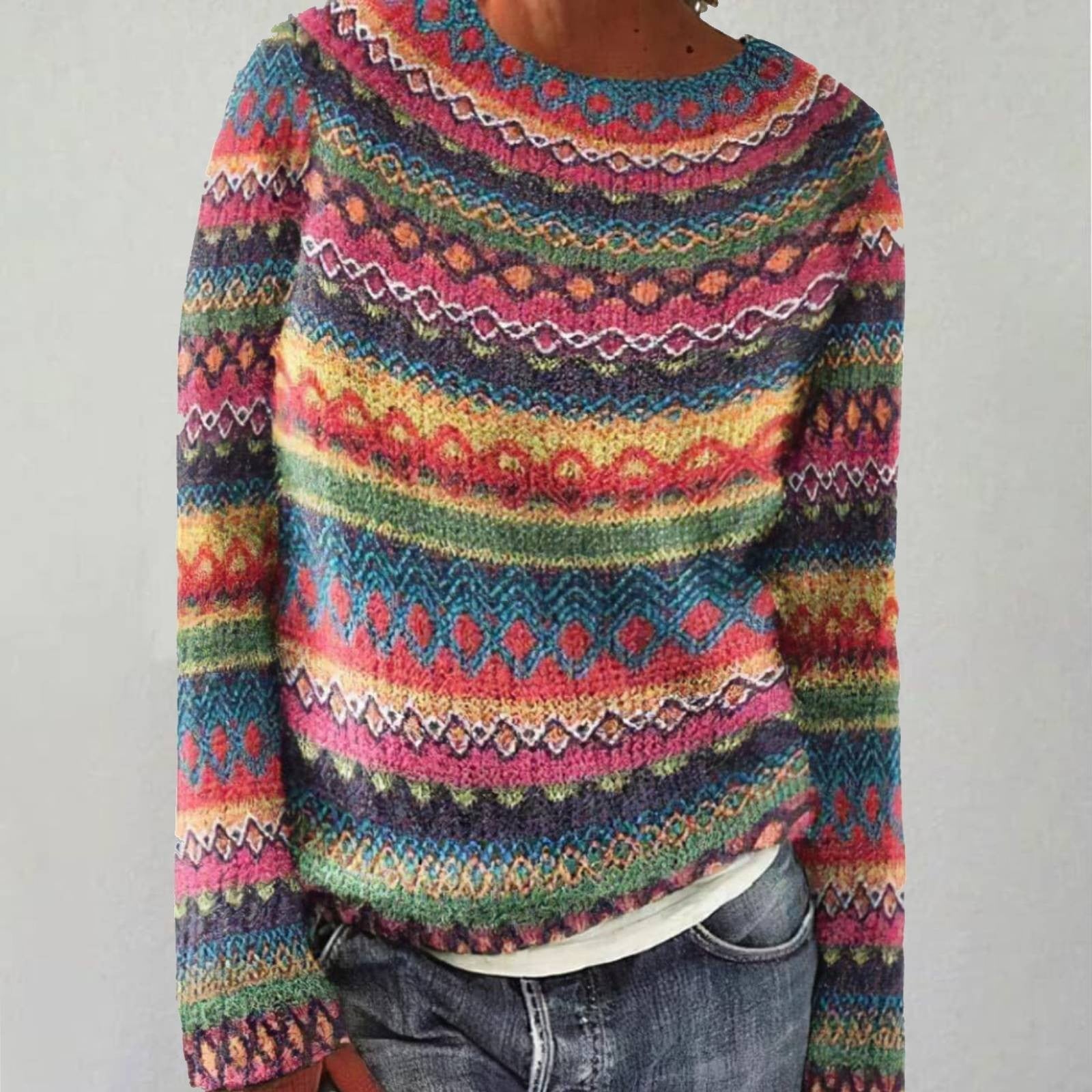 Emma™ - Super Comfortable Retro Sweatshirt for Stylish
