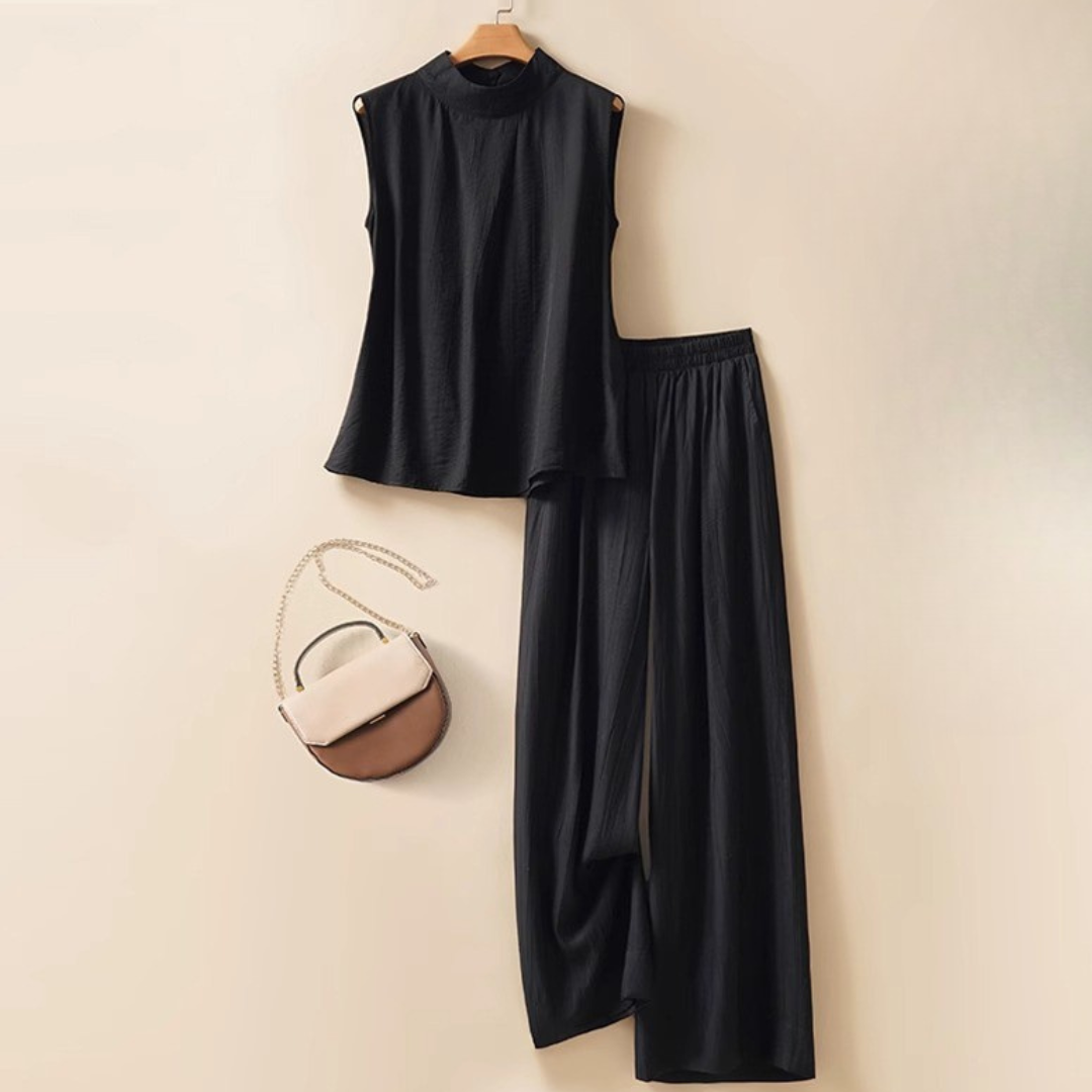 Women's Summer Linen Shirt and Shorts Set