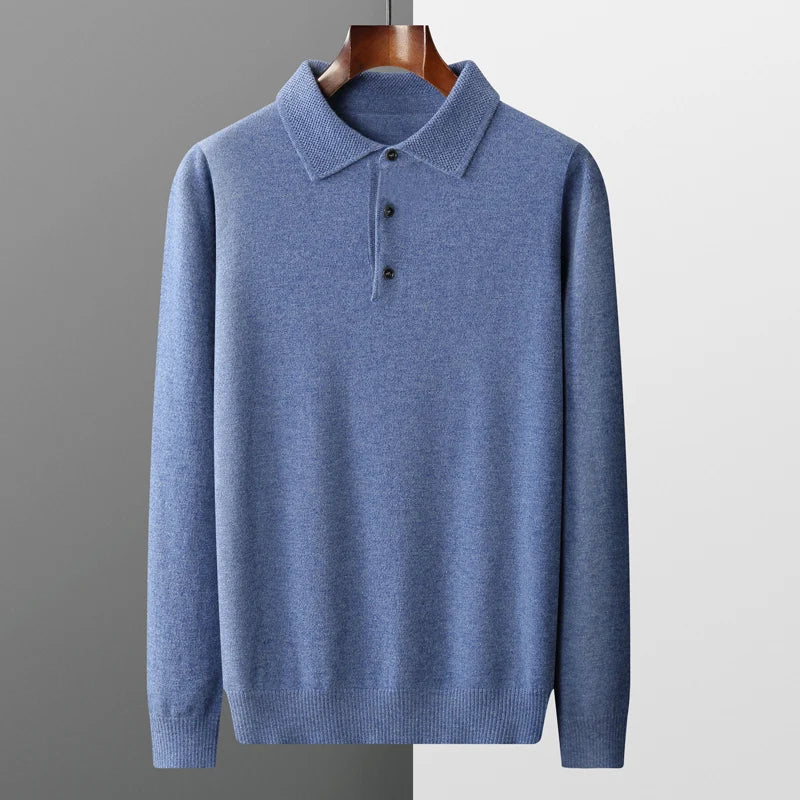 Men’s Long Sleeve Shirt With Exposed Seams And Triple-Button Closure