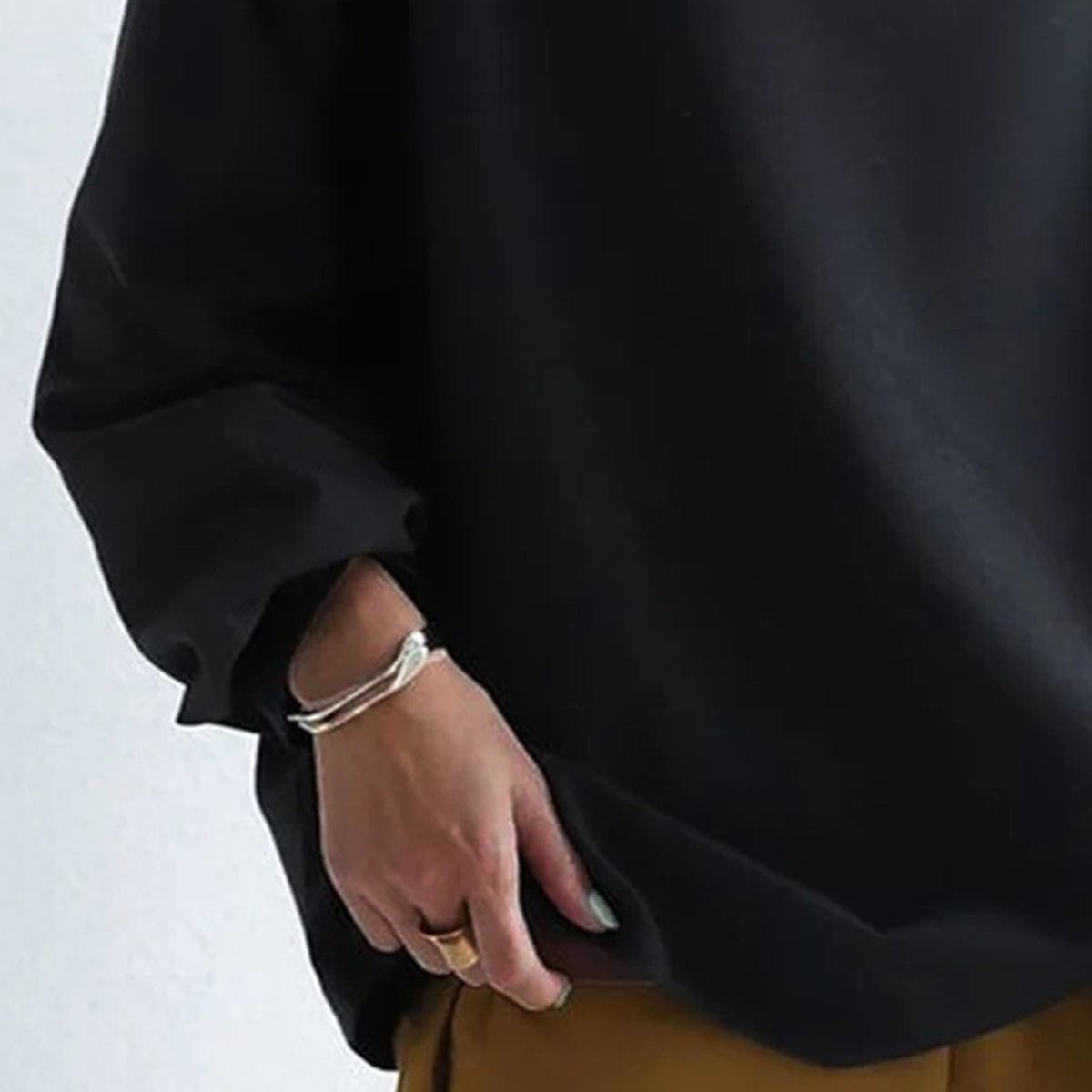Women High-Neck Long-Sleeve Soft Knit Top