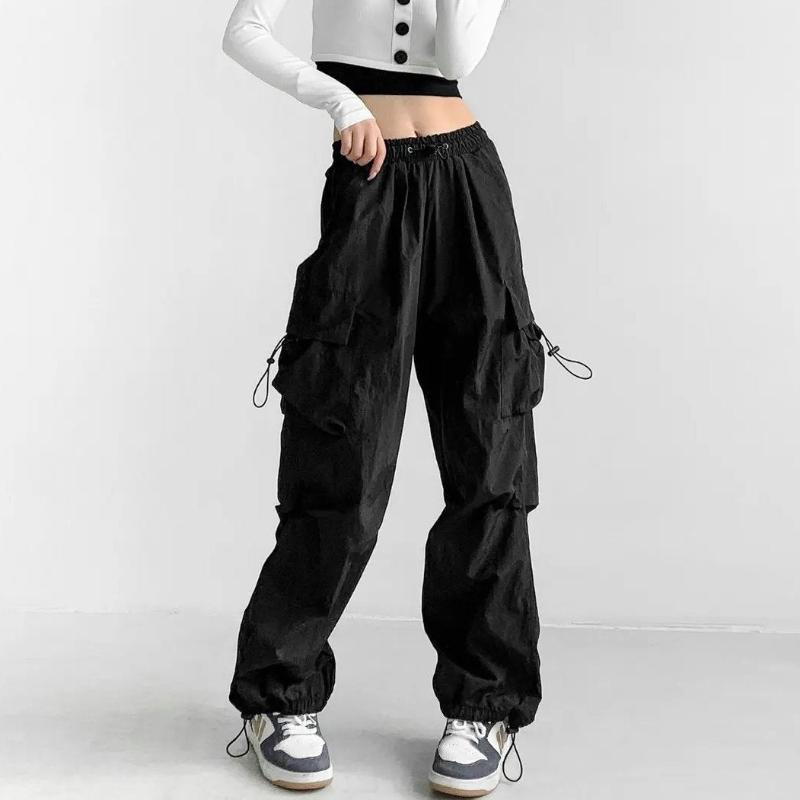Women Cargo Joggers with Adjustable Waist and Ankle Cuffs