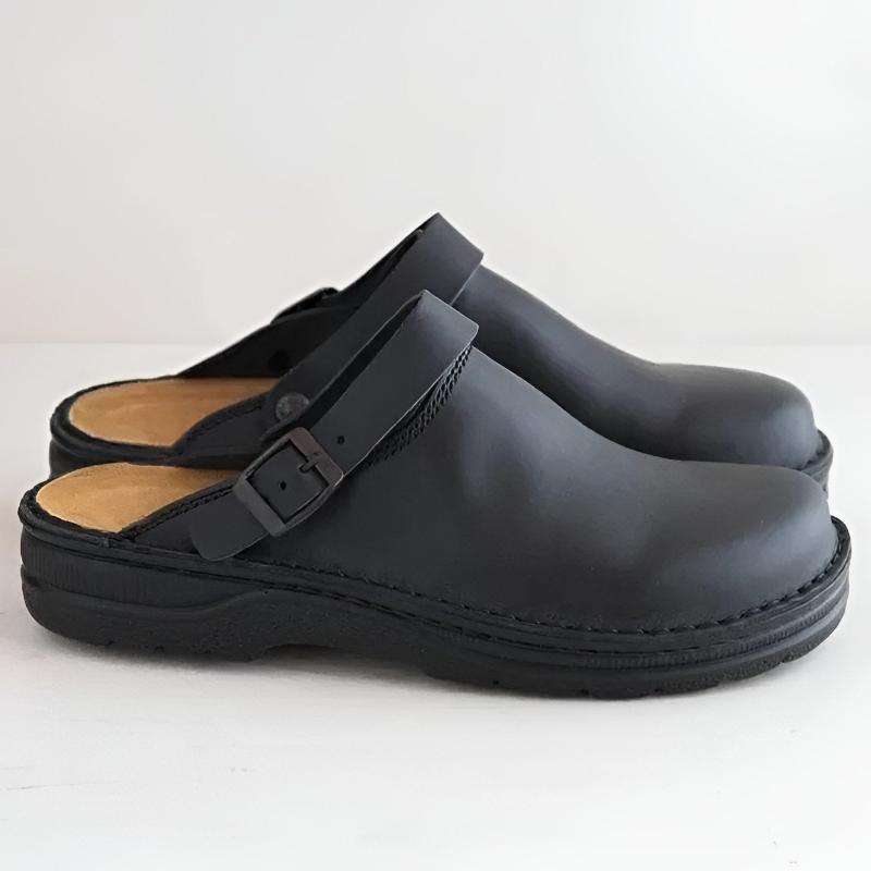 Women's Summer Leather Sandals with Cushioned Footbed and Arch Support