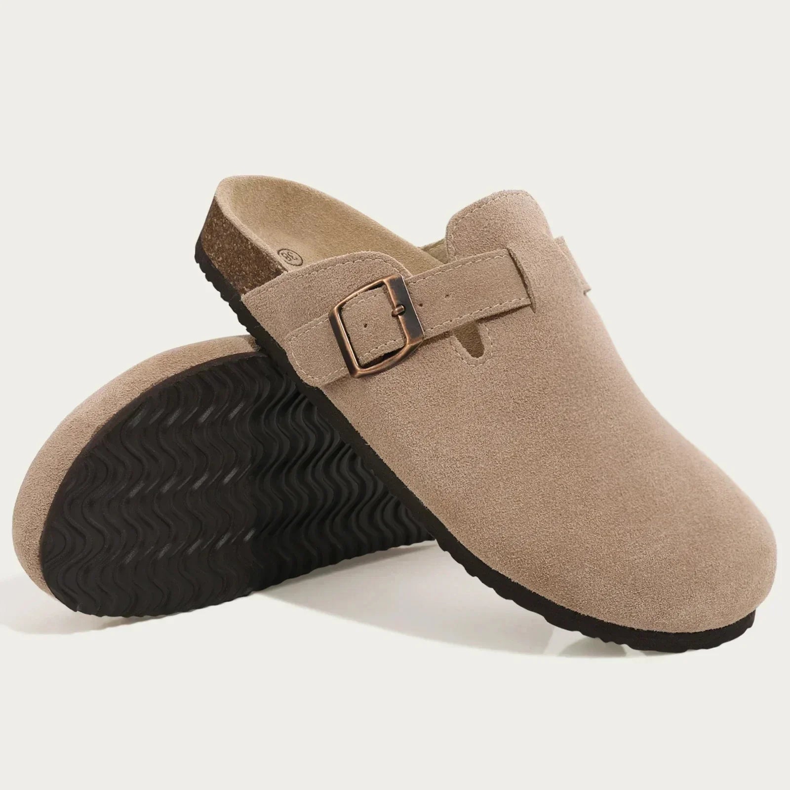 Women Summer Sandals with Contoured Footbed and Adjustable Buckle