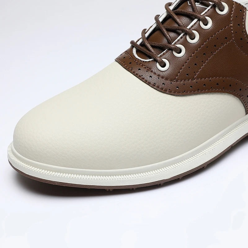 Men's Golf Sneakers with Added EVA Cushioning and Non-Slip Traction Sole