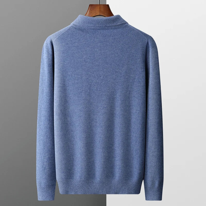 Men’s Long Sleeve Shirt With Exposed Seams And Triple-Button Closure