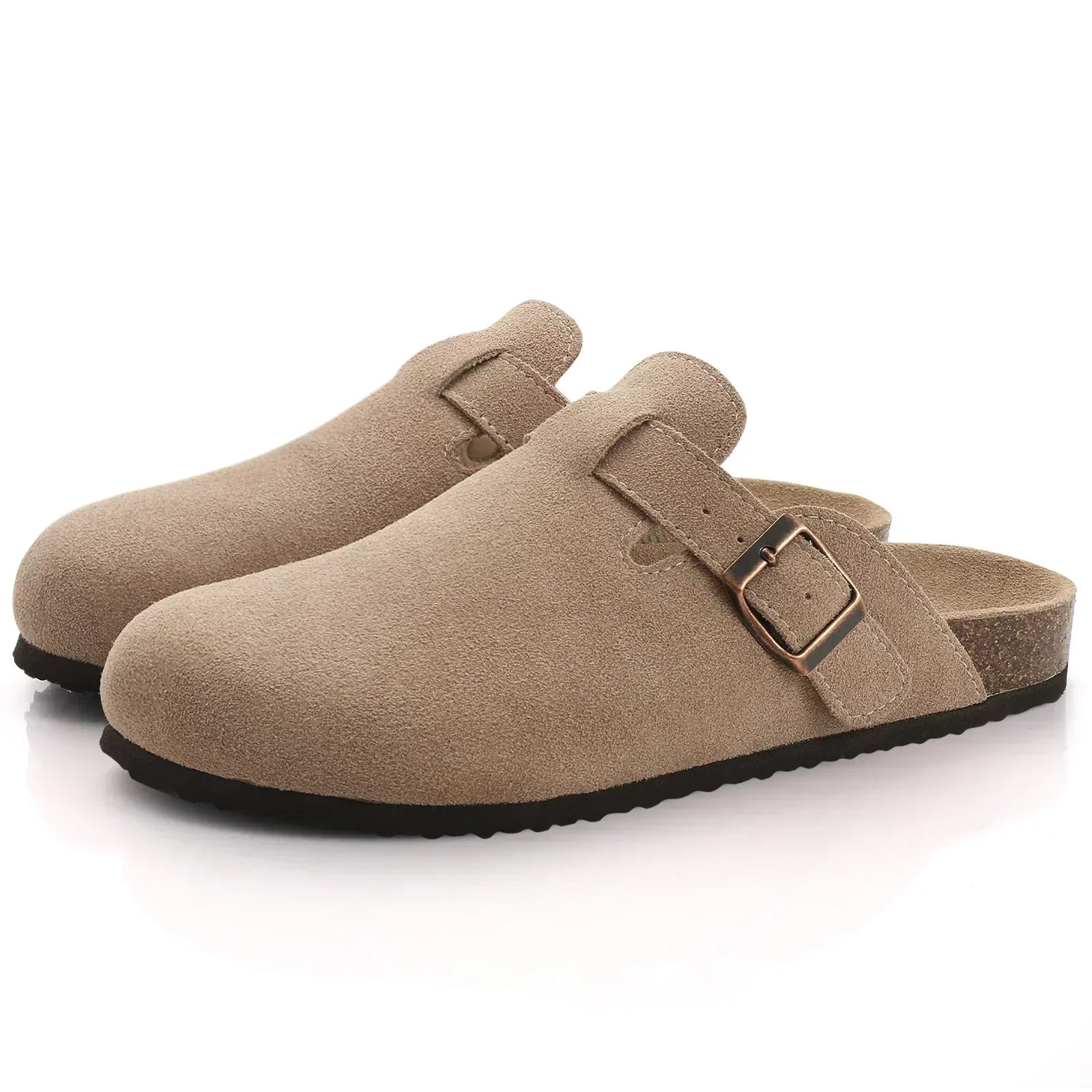 Women Summer Sandals with Contoured Footbed and Adjustable Buckle