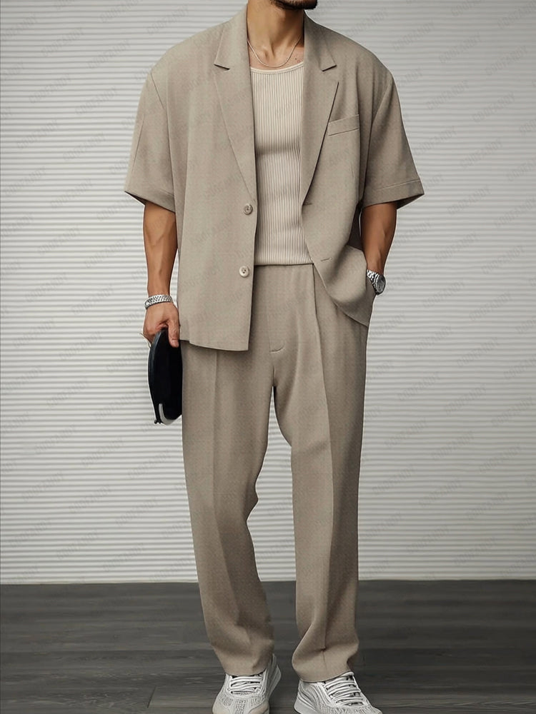 Casual Elegant Set with Blazer and Pants for a Modern Style