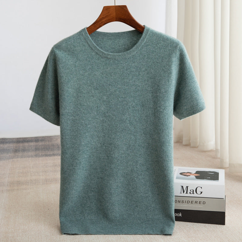Men's Merino Wool Short Sleeve Shirt with Moisture Wicking