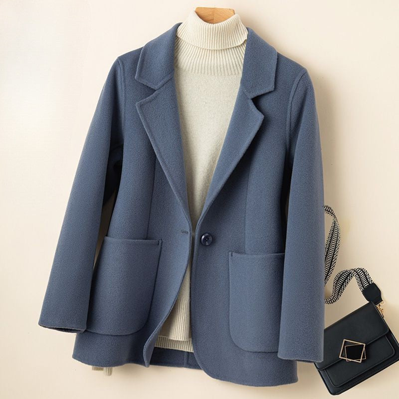 Women's Winter Wool Coat with Lightweight Lotus Wool and Tailored Fit
