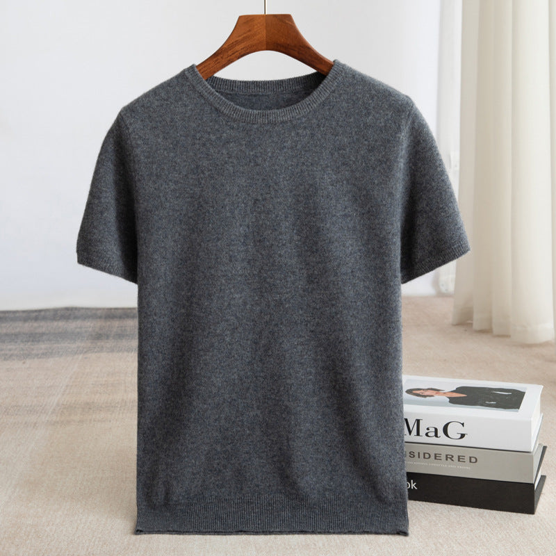 Men's Merino Wool Short Sleeve Shirt with Moisture Wicking