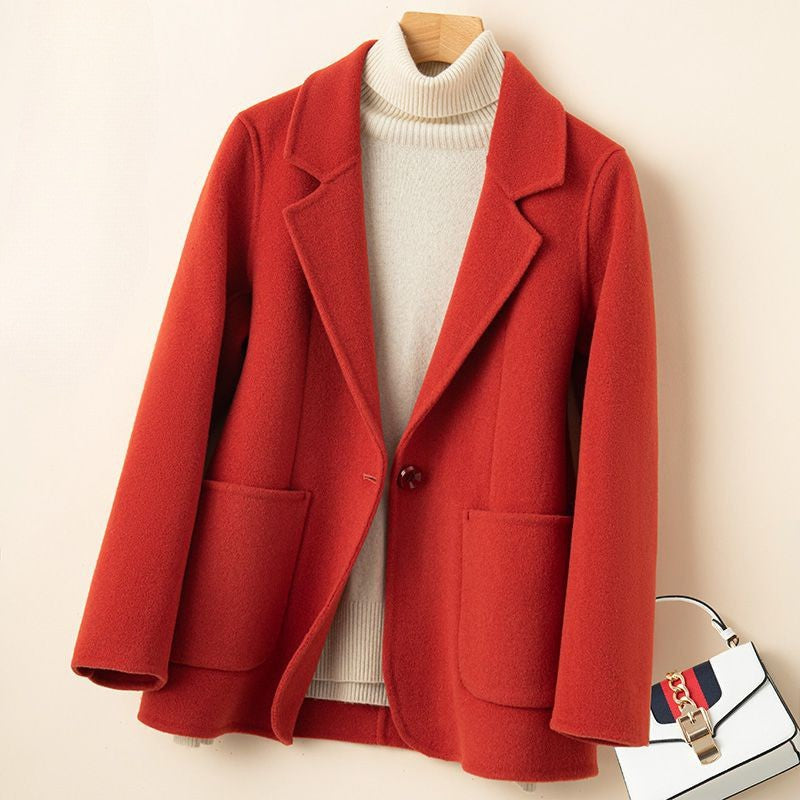 Women's Winter Wool Coat with Lightweight Lotus Wool and Tailored Fit