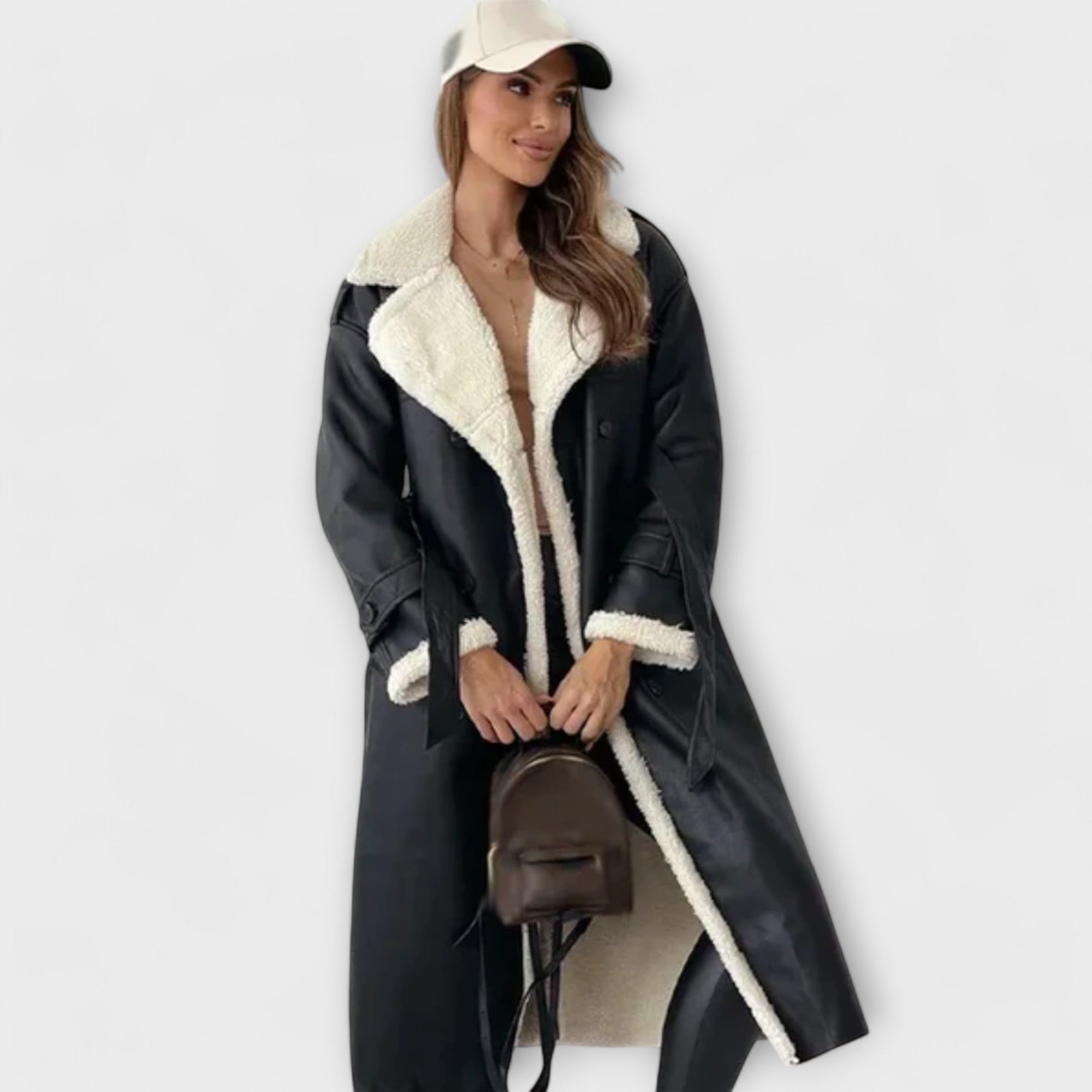 Luna™ | Elegant Long Jacket with Soft Fleece Lining for Stylish Warmth and Comfort
