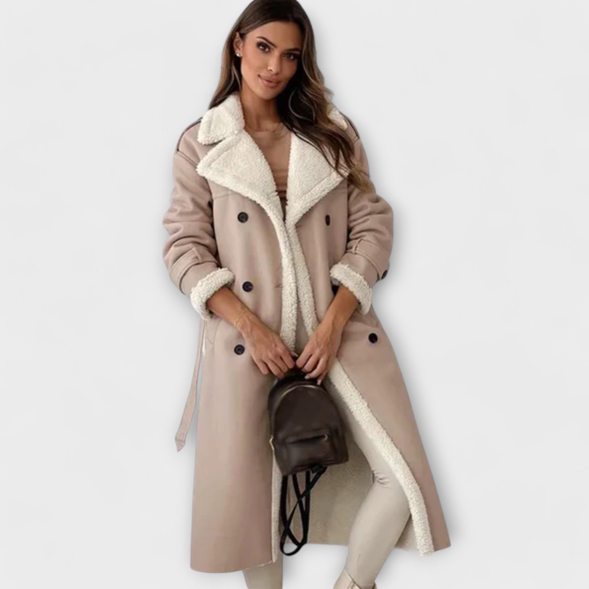 Luna™ | Elegant Long Jacket with Soft Fleece Lining for Stylish Warmth and Comfort