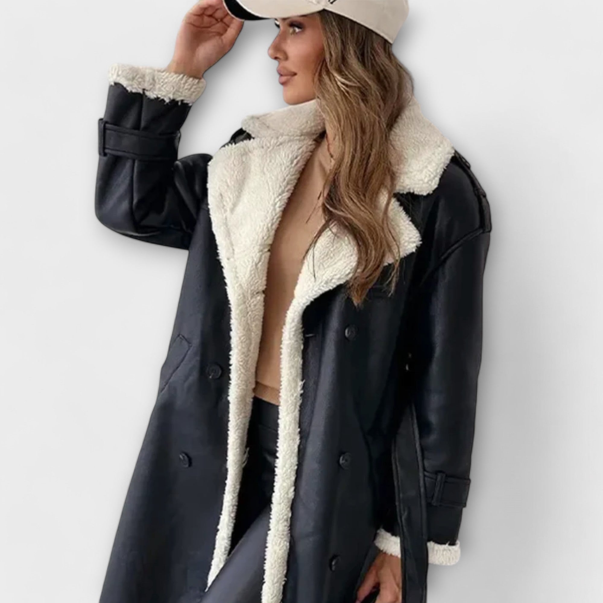 Luna™ | Elegant Long Jacket with Soft Fleece Lining for Stylish Warmth and Comfort