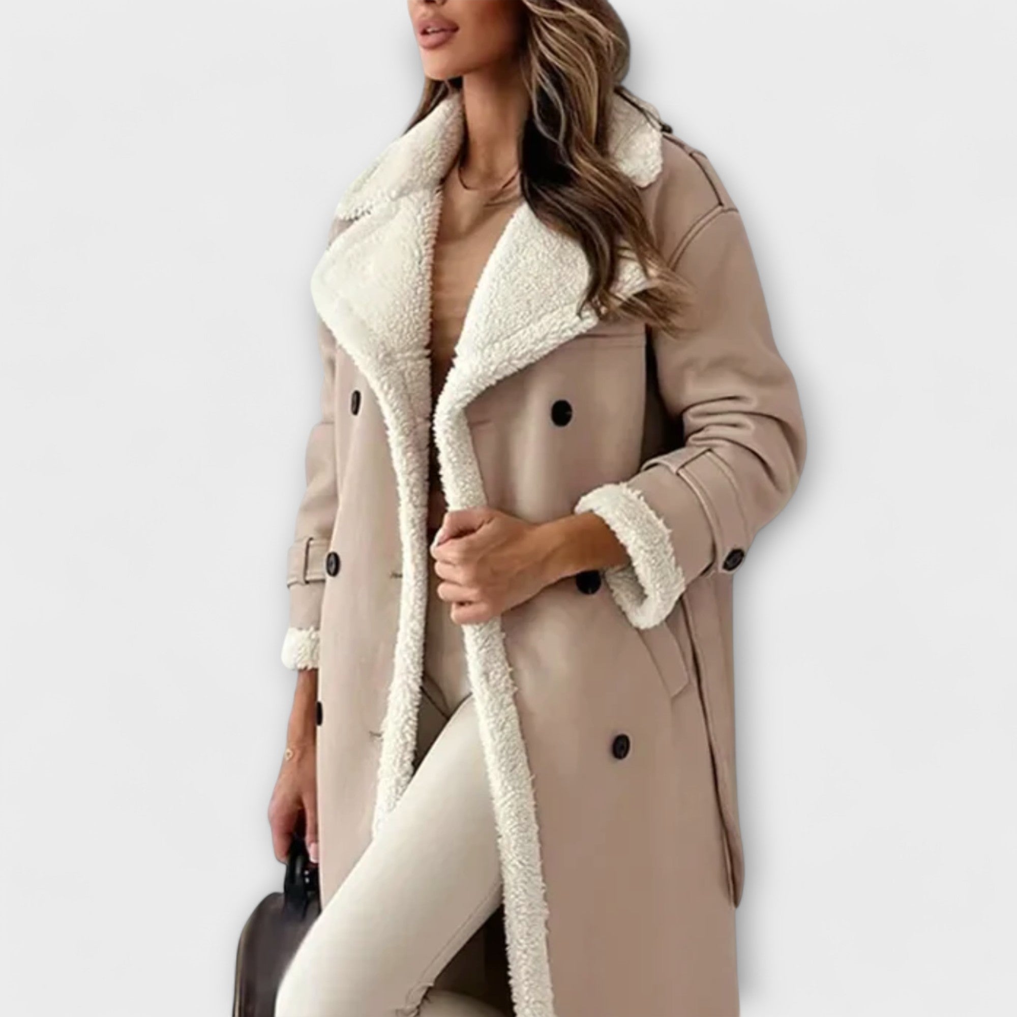 Luna™ | Elegant Long Jacket with Soft Fleece Lining for Stylish Warmth and Comfort