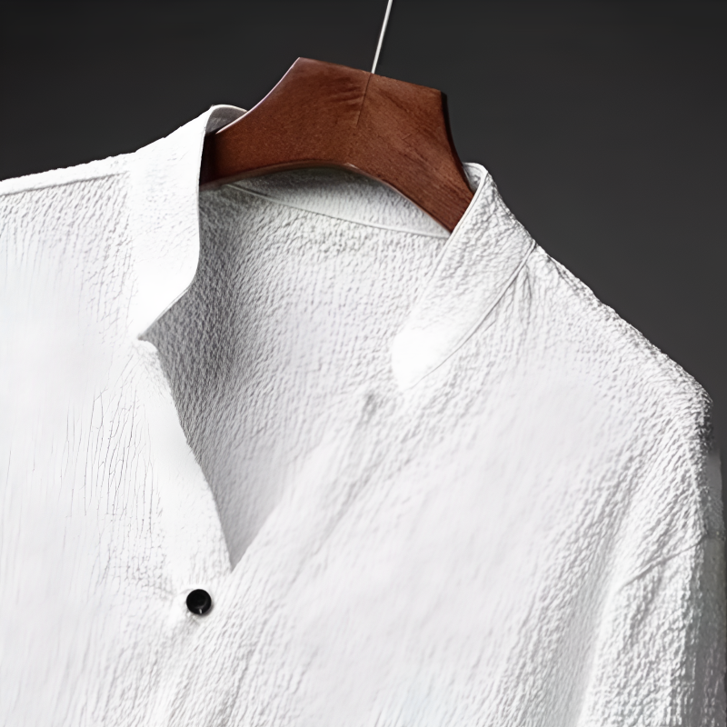 Men Spring Shirt and Pants Set in Soft Stretch Blend