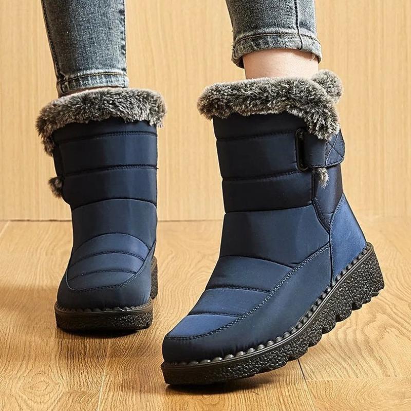 Women's Winter Fur Boots Waterproof Exterior Italian Arctic Fur Plush Cushioned Footbed