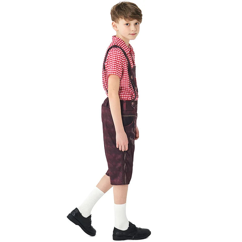 Festive Children's Costumes for Oktoberfest with Charming Dirndls and Lederhosen, Sizes 92–128