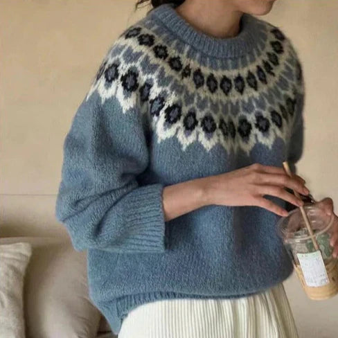 Sophie | Stylish and Modern Jacquard Sweater for Every Occasion