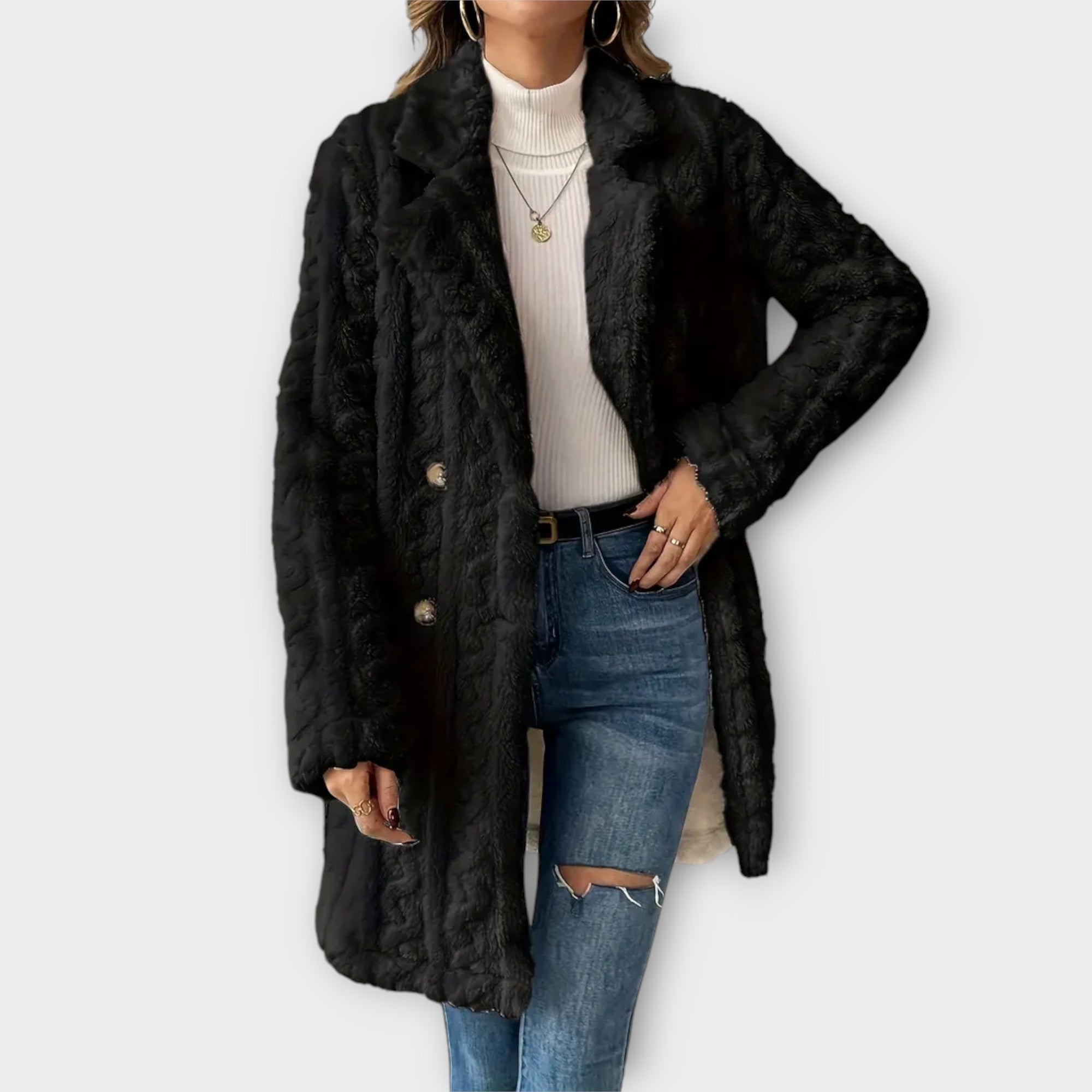Amana™ Stylish Teddy Fur Coat for Elegant Warmth and Unparalleled Comfort