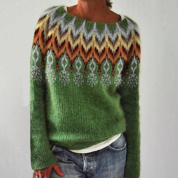Silvia™ - Stylish Vintage-Style Sweater for Unique Encounters