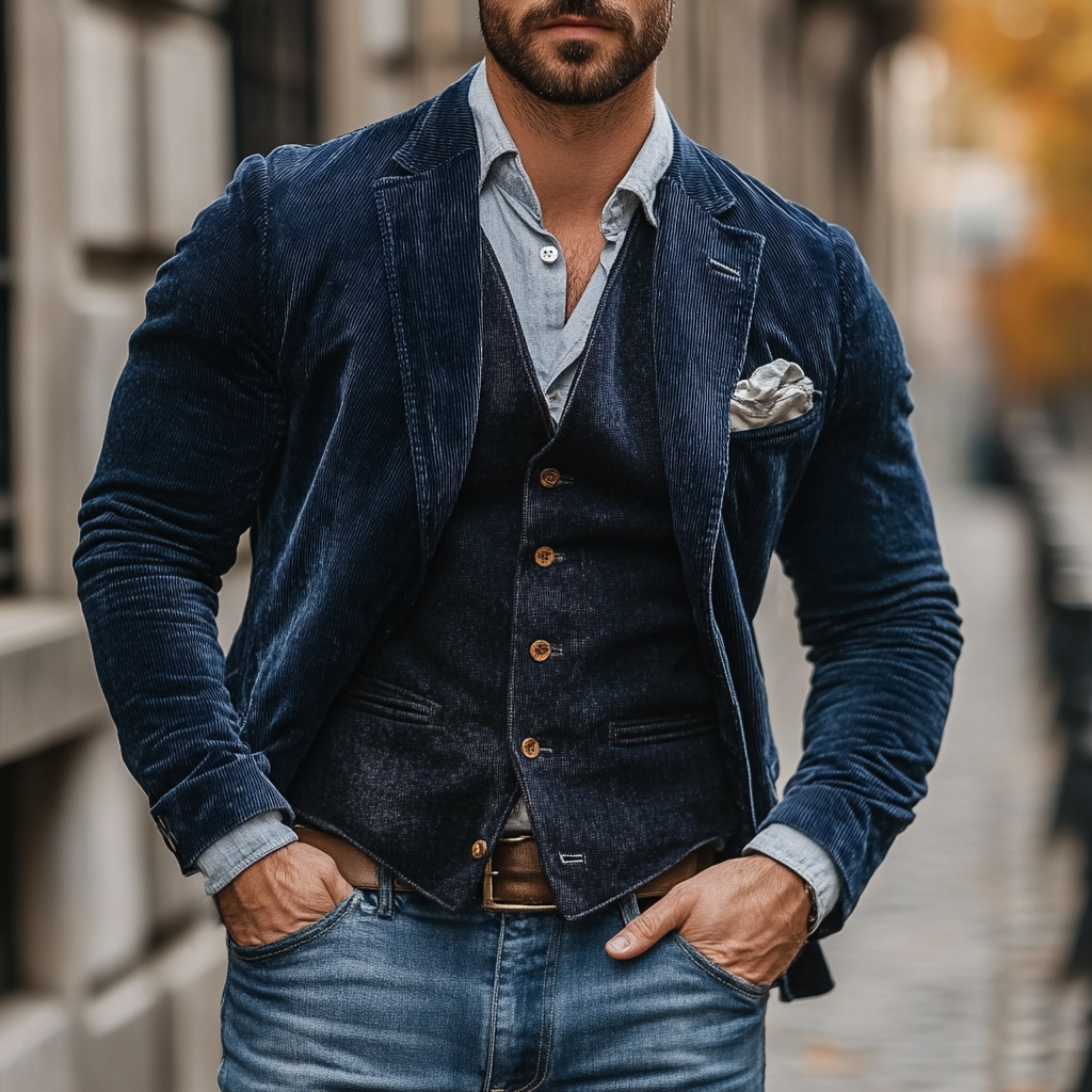 Benedict - Classy Vintage Blazer and Waistcoat Set for a Stylish Look