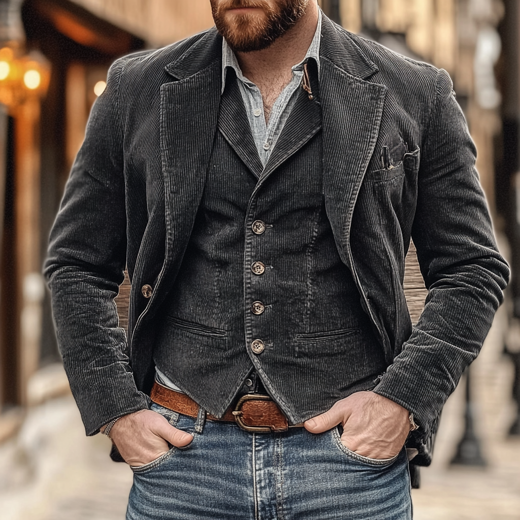 Benedict - Classy Vintage Blazer and Waistcoat Set for a Stylish Look