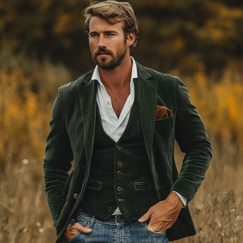 Benedict - Classy Vintage Blazer and Waistcoat Set for a Stylish Look