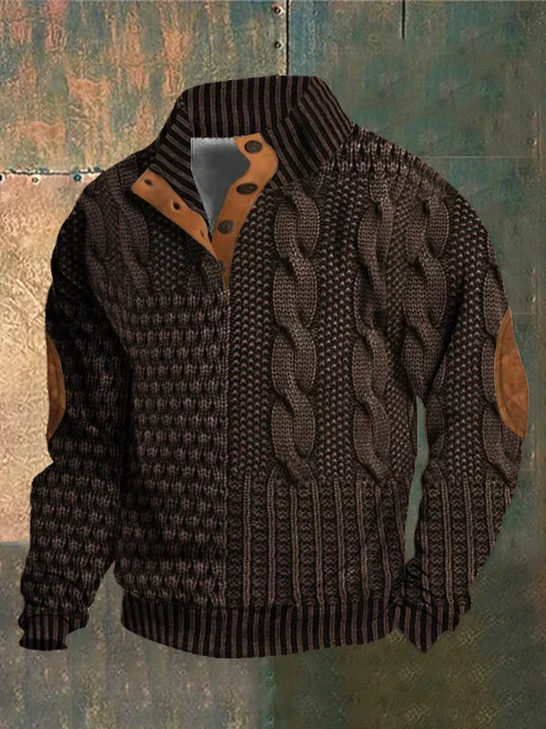 Nick | Stylish Patterned Warmth Stick Shirt – Comfortable and Elegant for Cold Days