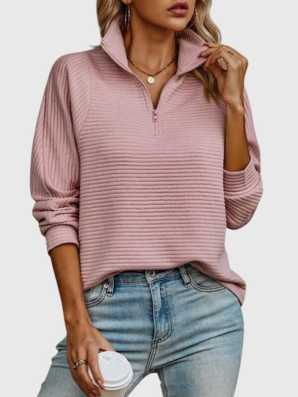Abigail™ Elegant Women's Knit Jacket with Trendy Zipper – The Perfect Look for Every Occasion