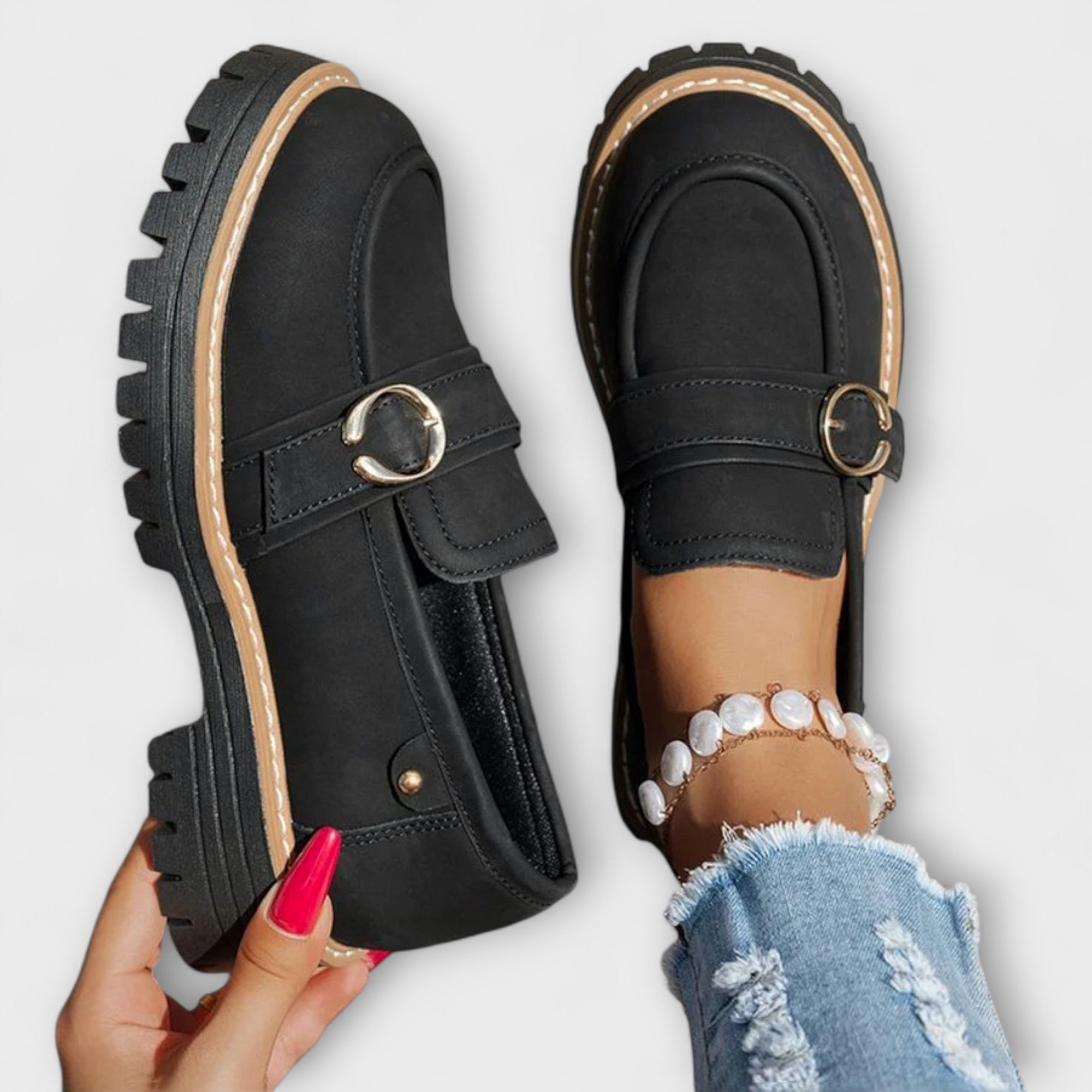 Lora – Stylish, lightweight loafers with a rounded toe for unmatched comfort