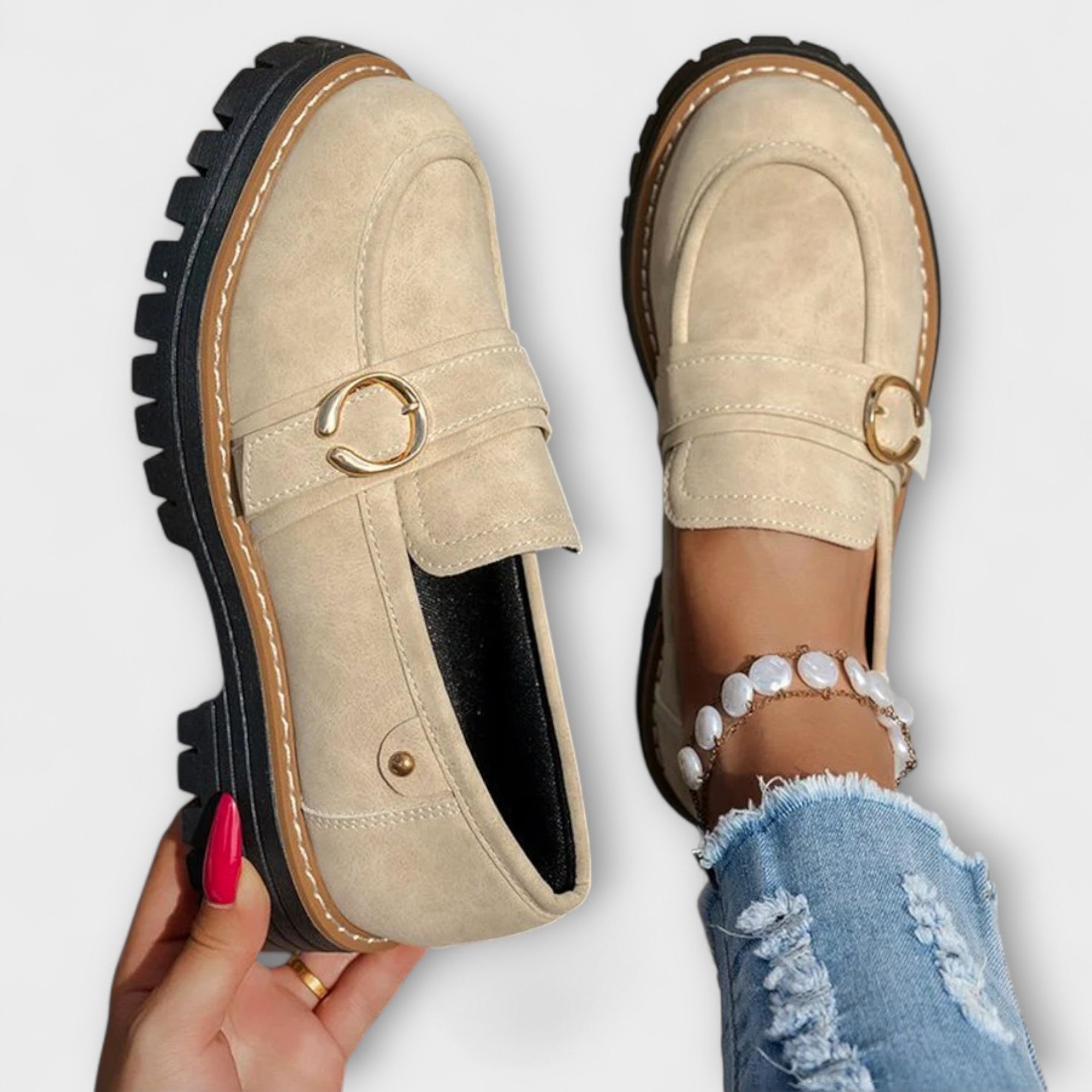 Lora – Stylish, lightweight loafers with a rounded toe for unmatched comfort