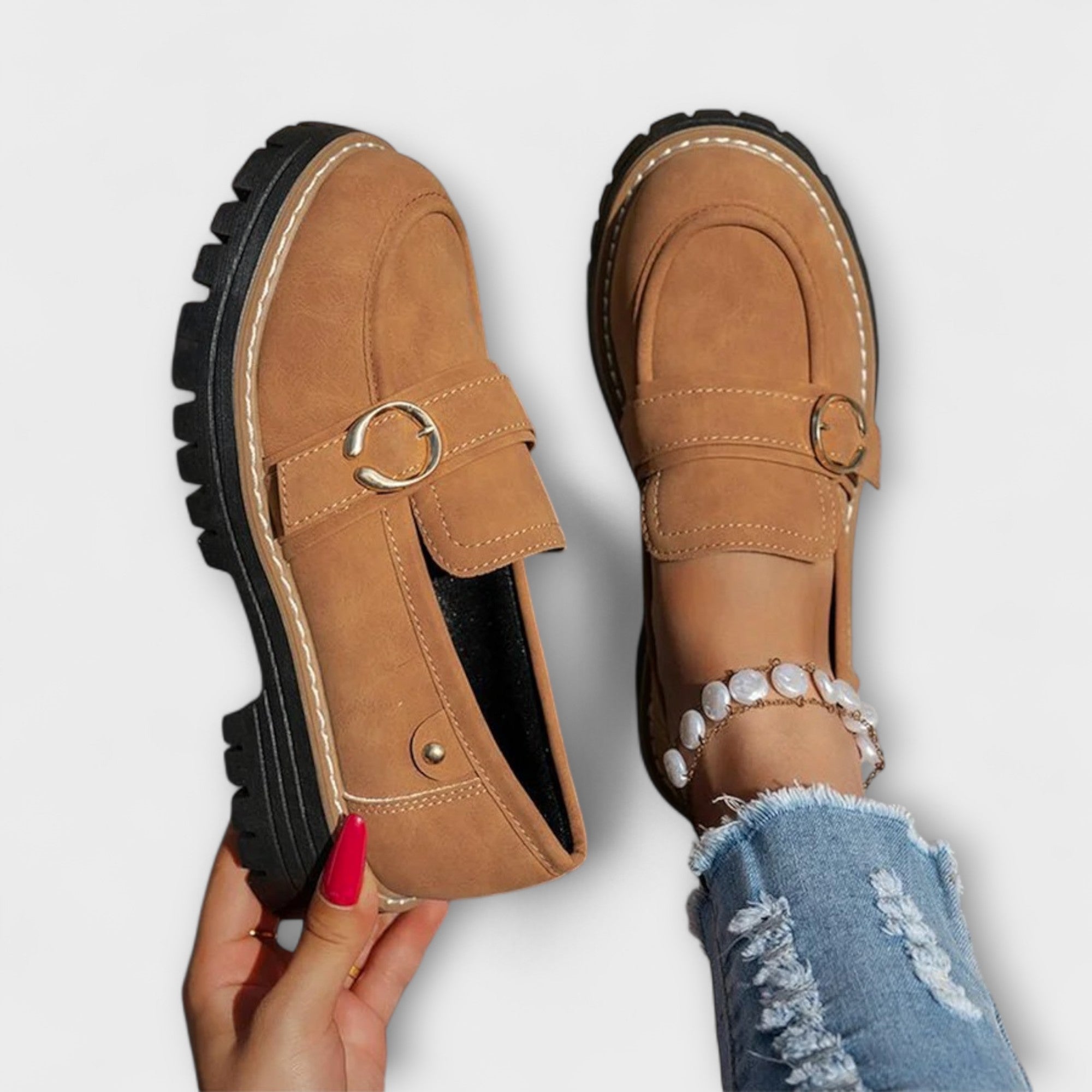 Lora – Stylish, lightweight loafers with a rounded toe for unmatched comfort