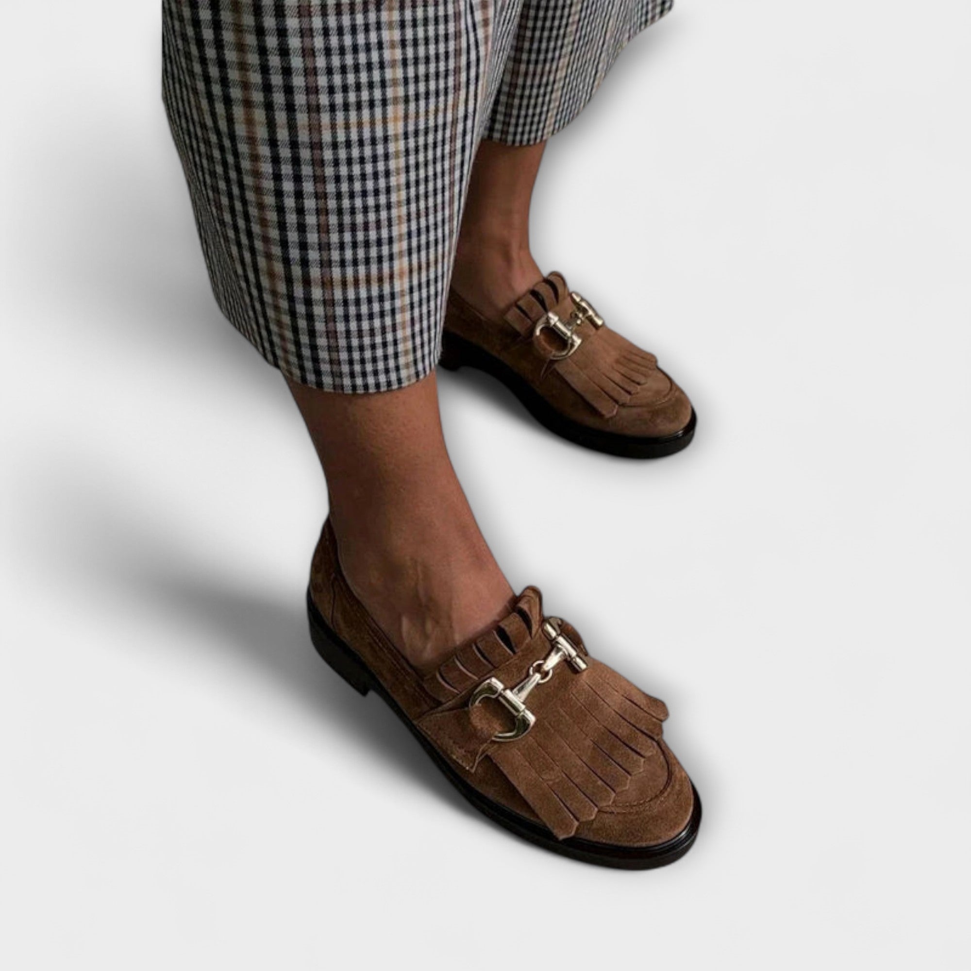 Elegant Fleur Brown Loafer with Polished Round Toe – Perfect for Style and Comfort