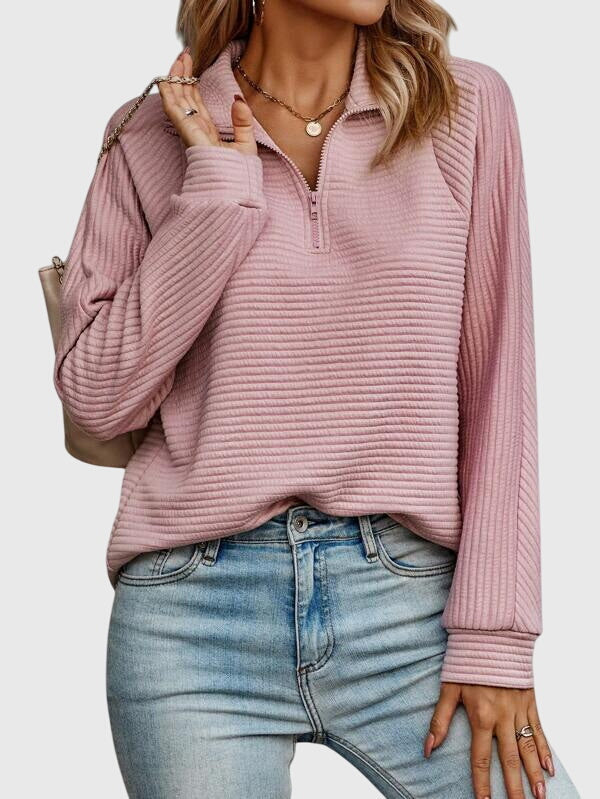 Abigail™ Elegant Women's Knit Jacket with Trendy Zipper – The Perfect Look for Every Occasion