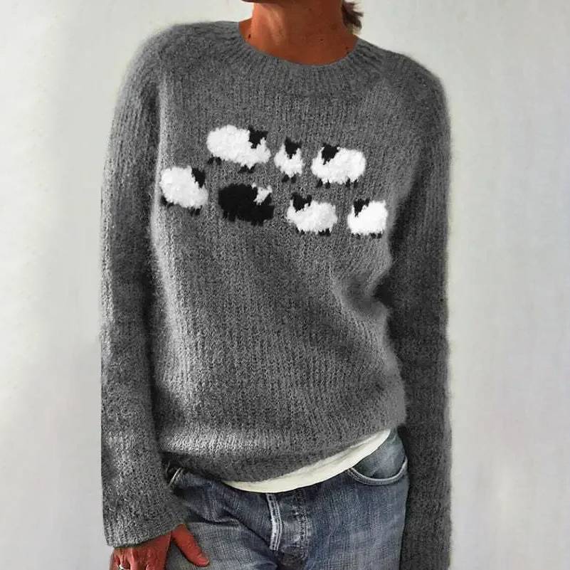 Poppy™ – Comfortable Retro Knitted Sweater for Stylish and Cozy Moments