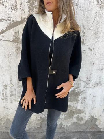 Alessia | Trendy Stand Collar Half-Zip Jacket - Exclusive Limited Edition