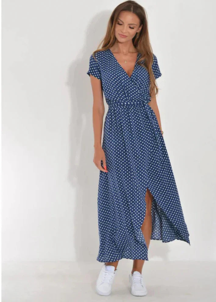 Liora™ | Airy Summer Dress with V-Neck and Flattering Fit