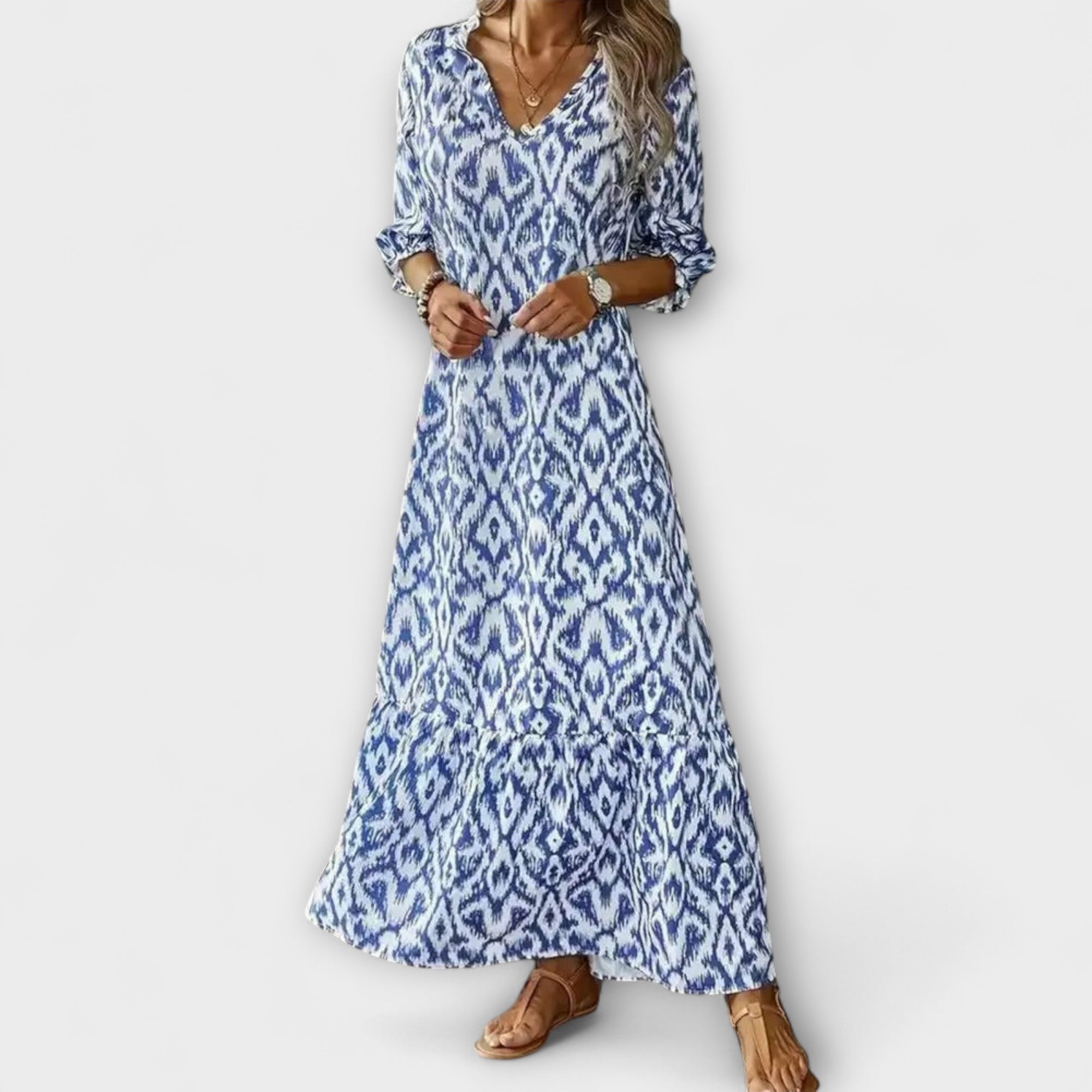 Women's Summer Flowing Maxi Dress with Lightweight Airy Fit