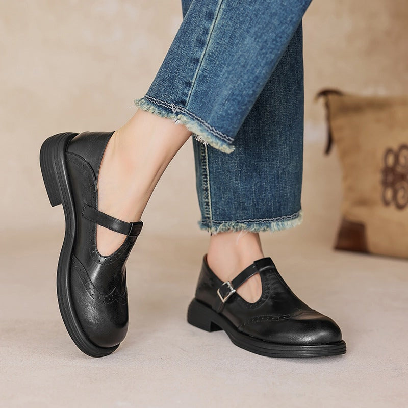 VELDA | Stylish and elegant leather Mary Janes for a chic look