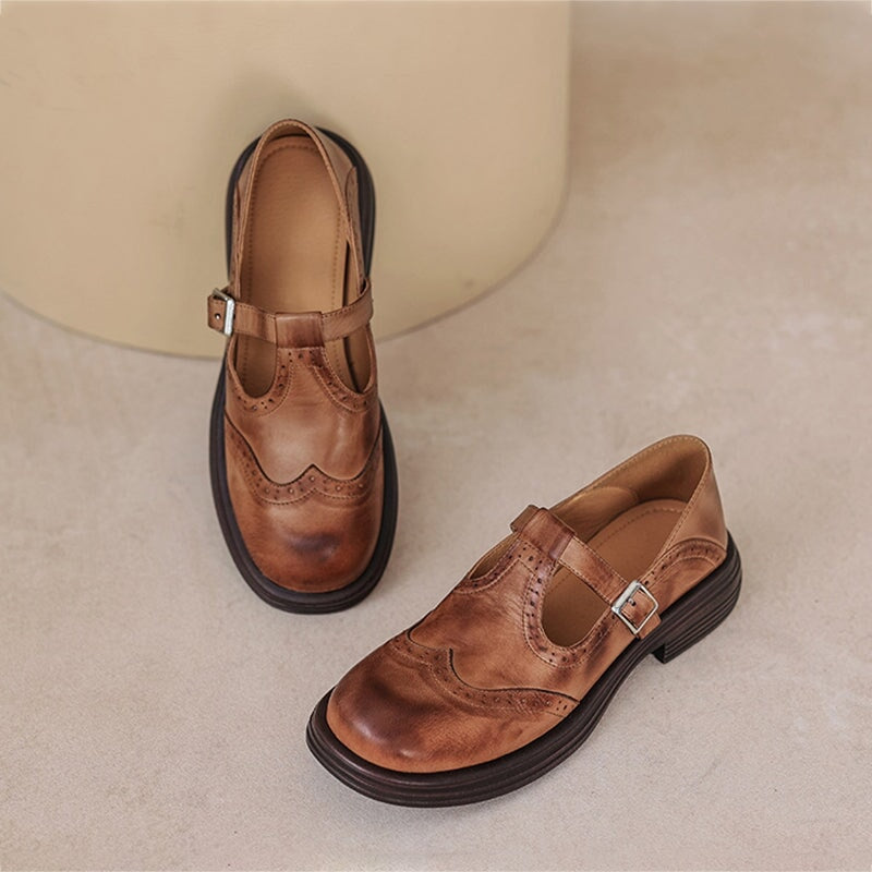 VELDA | Stylish and elegant leather Mary Janes for a chic look