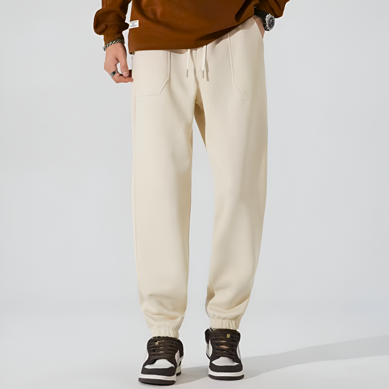 Men's Jersey Knit Joggers with Drawstring Waist