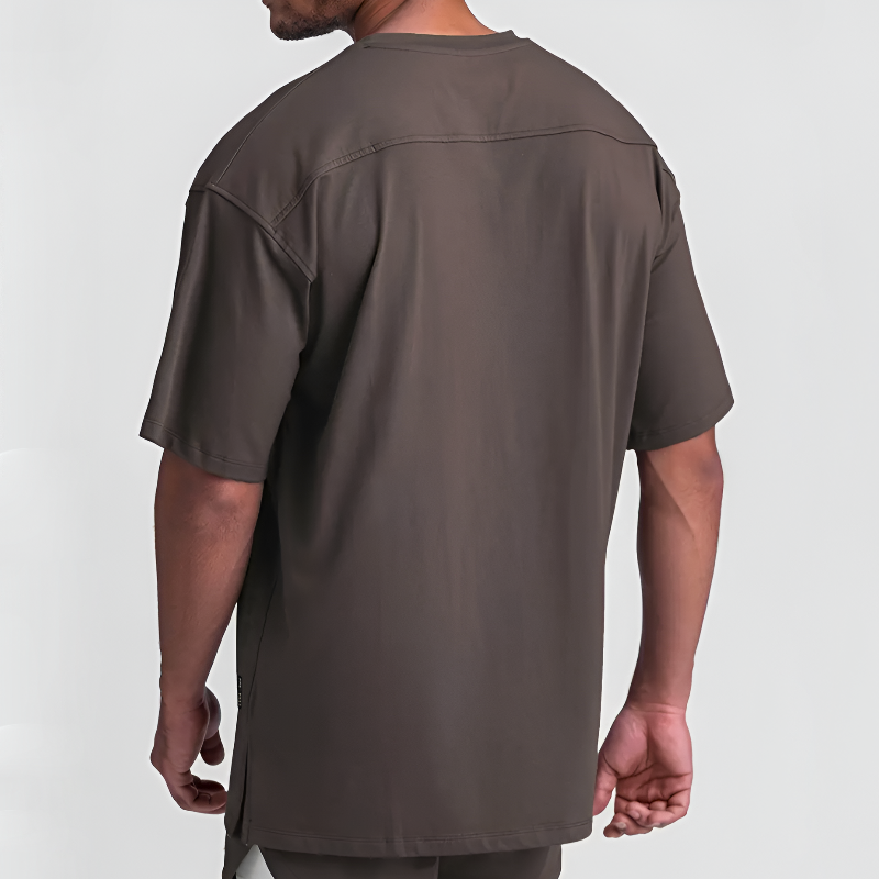 Men’s Oversized T-Shirt Crew Neck Short Sleeve Jersey Knit