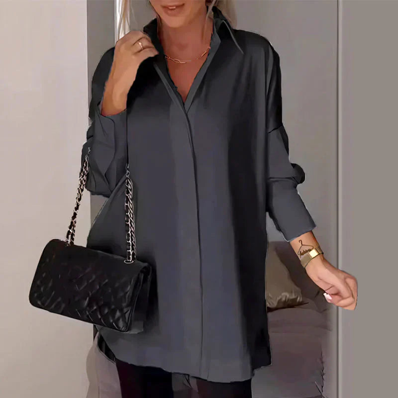 Women Loose-Fit Shirt with Minimal Detailing